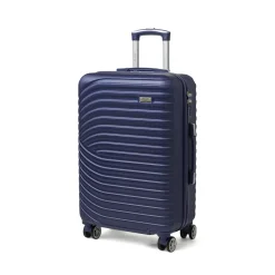 Valigia trolley medio blu rigida in ABS Romeo Gigli Milano