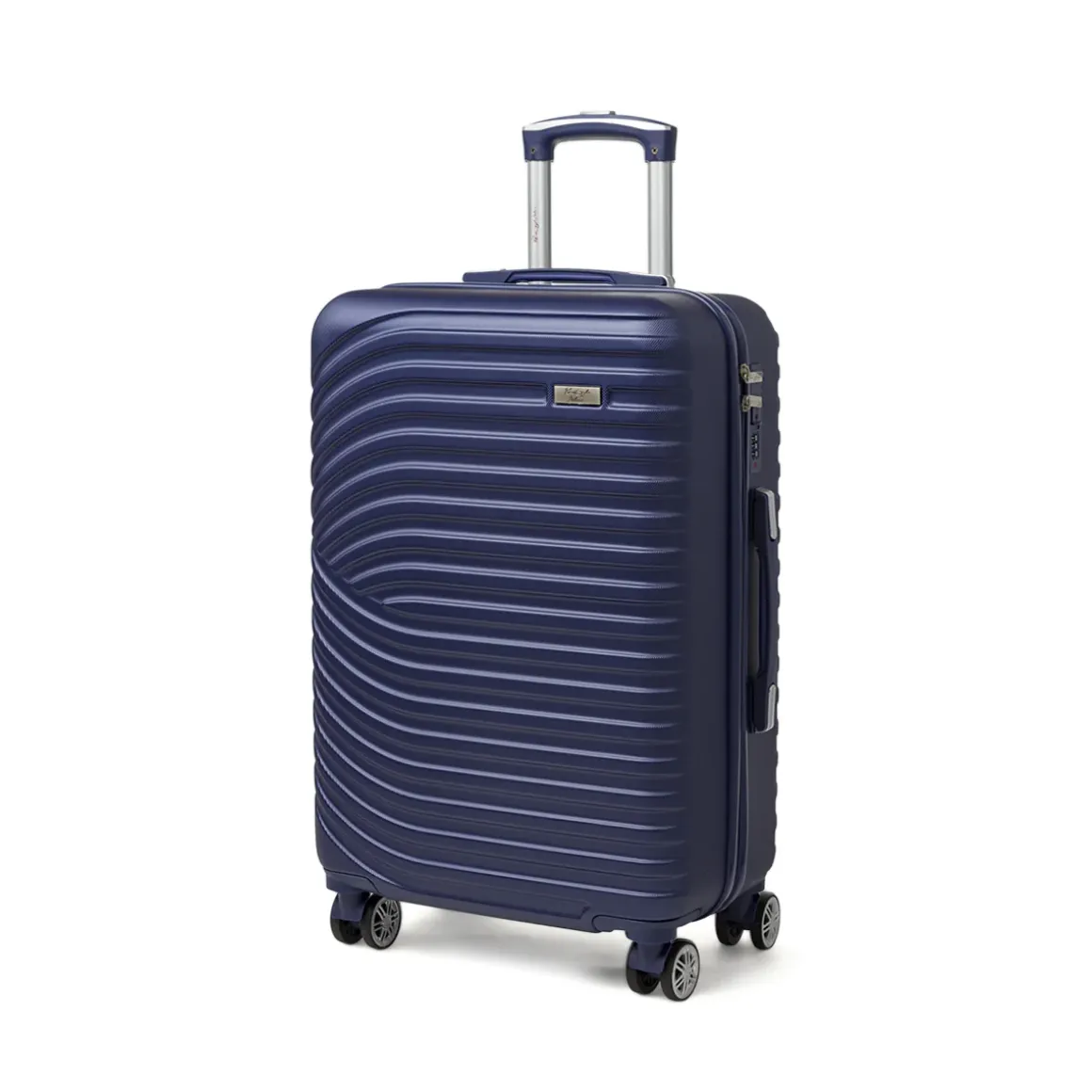 Valigia trolley medio blu rigida in ABS Romeo Gigli Milano