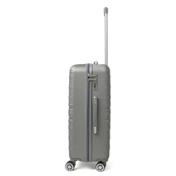 Valigia trolley medio rigida argento in ABS Romeo Gigli Milano