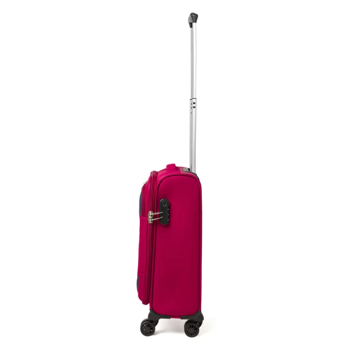 Valigia trolley piccolo rosso in tessuto resistente Romeo Gigli Milano