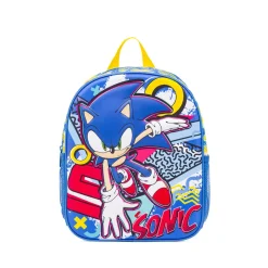 Zainetto Blu e giallo con stampa del riccio veloce da Bambino Sonic