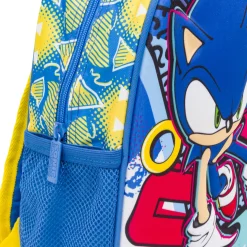 Zainetto Blu e giallo con stampa del riccio veloce da Bambino Sonic