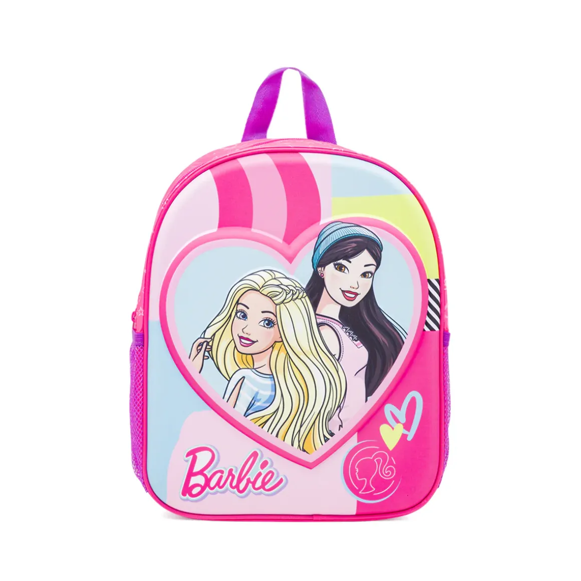 Zainetto fucsia e rosa da Bambina con mega icona Barbie