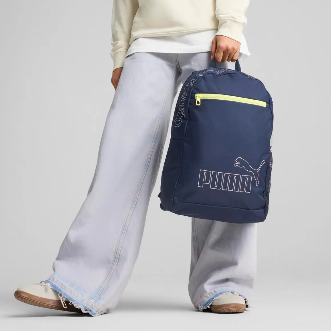 Zaino blu navy con dettaglio giallo Puma Originals