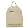 Zaino da donna beige con tasca frontale Lora Ferres