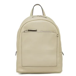 Zaino da donna beige con tasca frontale Lora Ferres