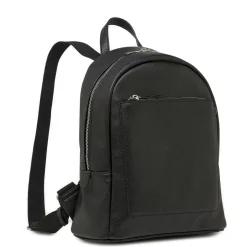 Zaino da donna nero con tasca frontale Lora Ferres