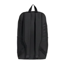 Zaino nero con tasca e logo frontale adidas