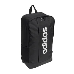 Zaino nero con tasca e logo frontale adidas