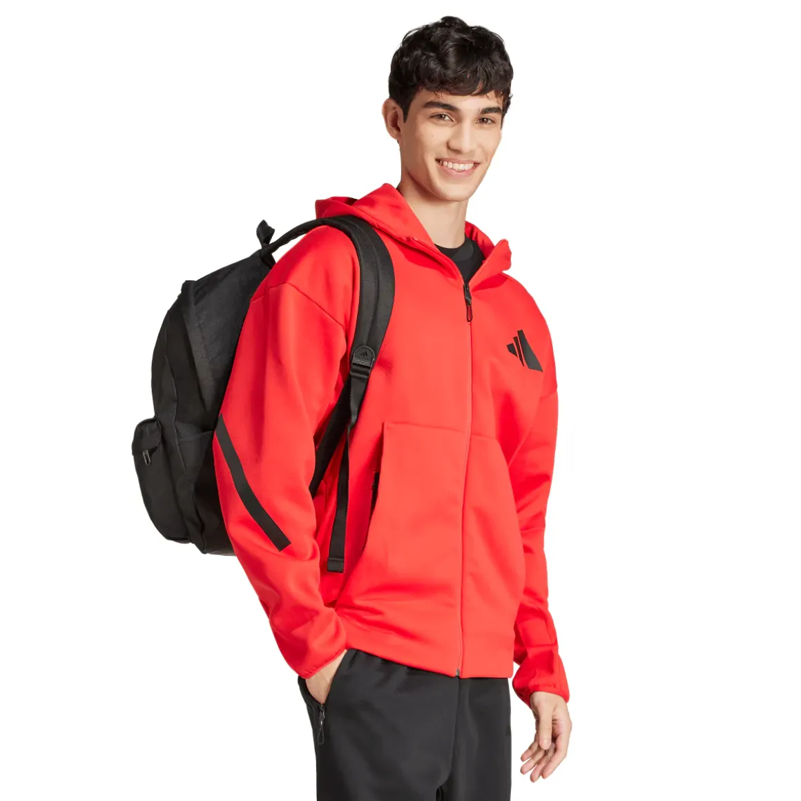 Zaino nero unisex con tasca esterna CLSC BARS adidas