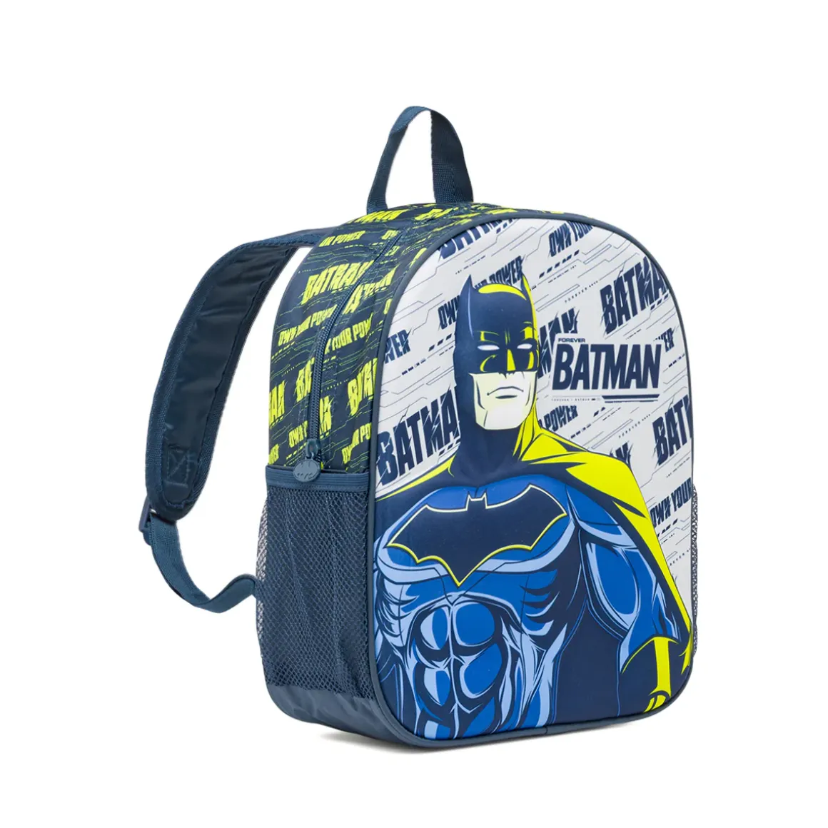Zaino per la scuola Batman Blu e giallo con Cavaliere Oscuro