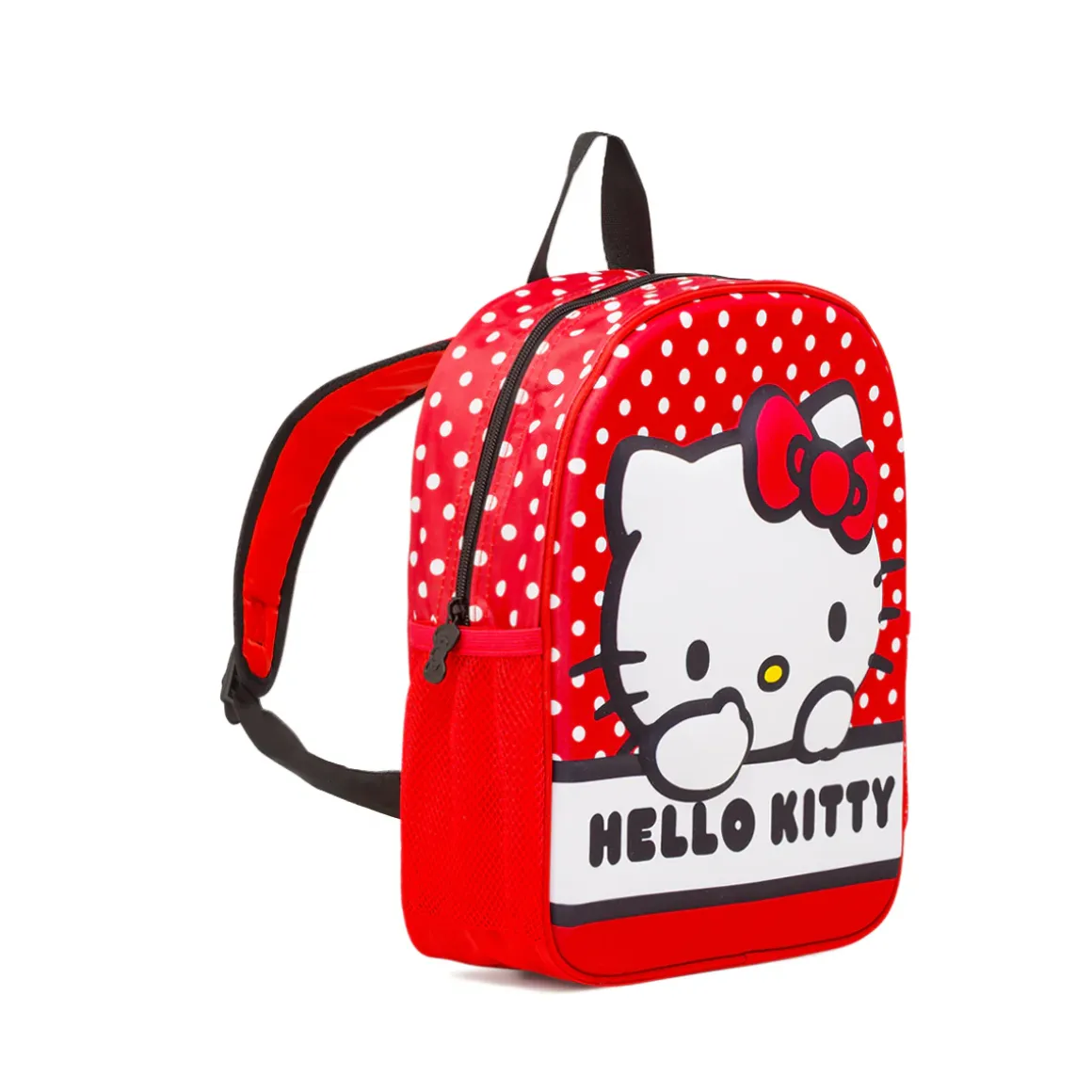 Zaino per la scuola rosso da Bambina con stampa Hello Kitty
