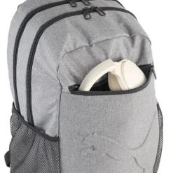 Zaino Sportivo Grigio da Uomo con logo in rilievo Buzz Heather Puma