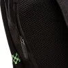 Zaino sportivo nero con dettagli verde fluo e logo Ducati Corse