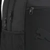 Zaino sportivo nero con logo in rilievo e chiusura zip Puma