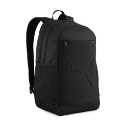 Zaino sportivo nero con logo in rilievo e chiusura zip Puma