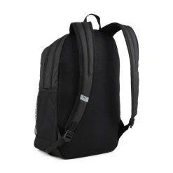 Zaino sportivo nero con logo in rilievo e chiusura zip Puma