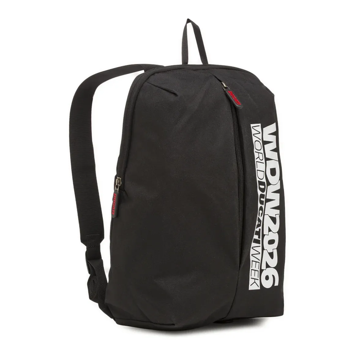 Zaino sportivo nero da Uomo con maxi stampa WDW 2026 Ducati