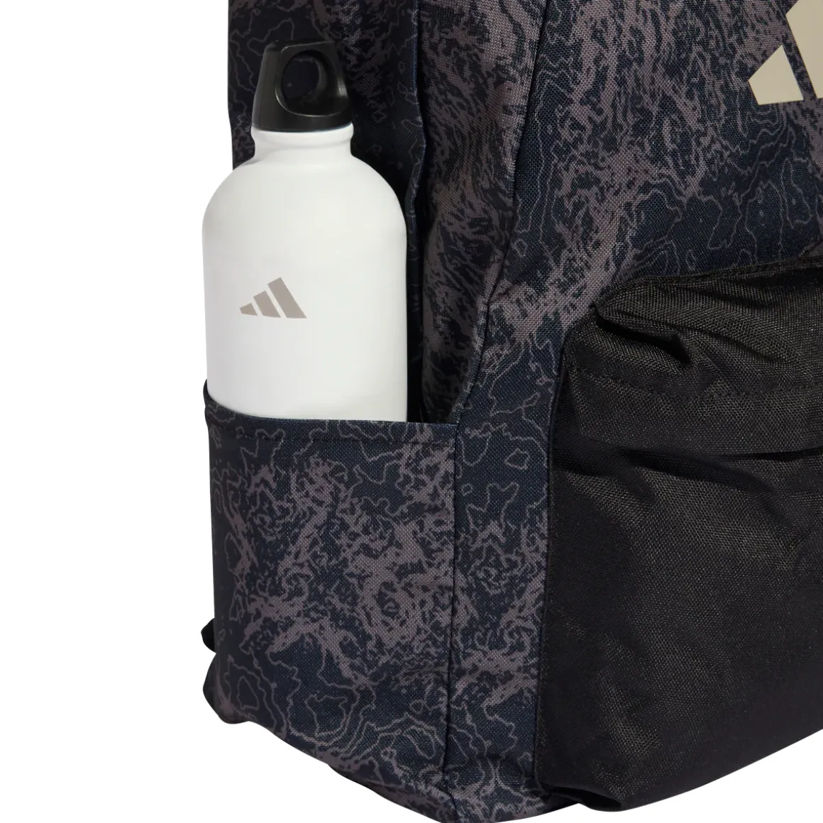 Zaino sportivo unisex adidas nero con stampa camouflage e logo