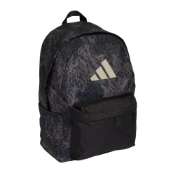 Zaino sportivo unisex adidas nero con stampa camouflage e logo
