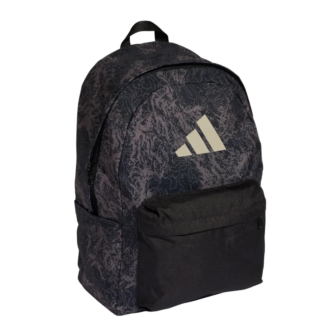 Zaino sportivo unisex adidas nero con stampa camouflage e logo