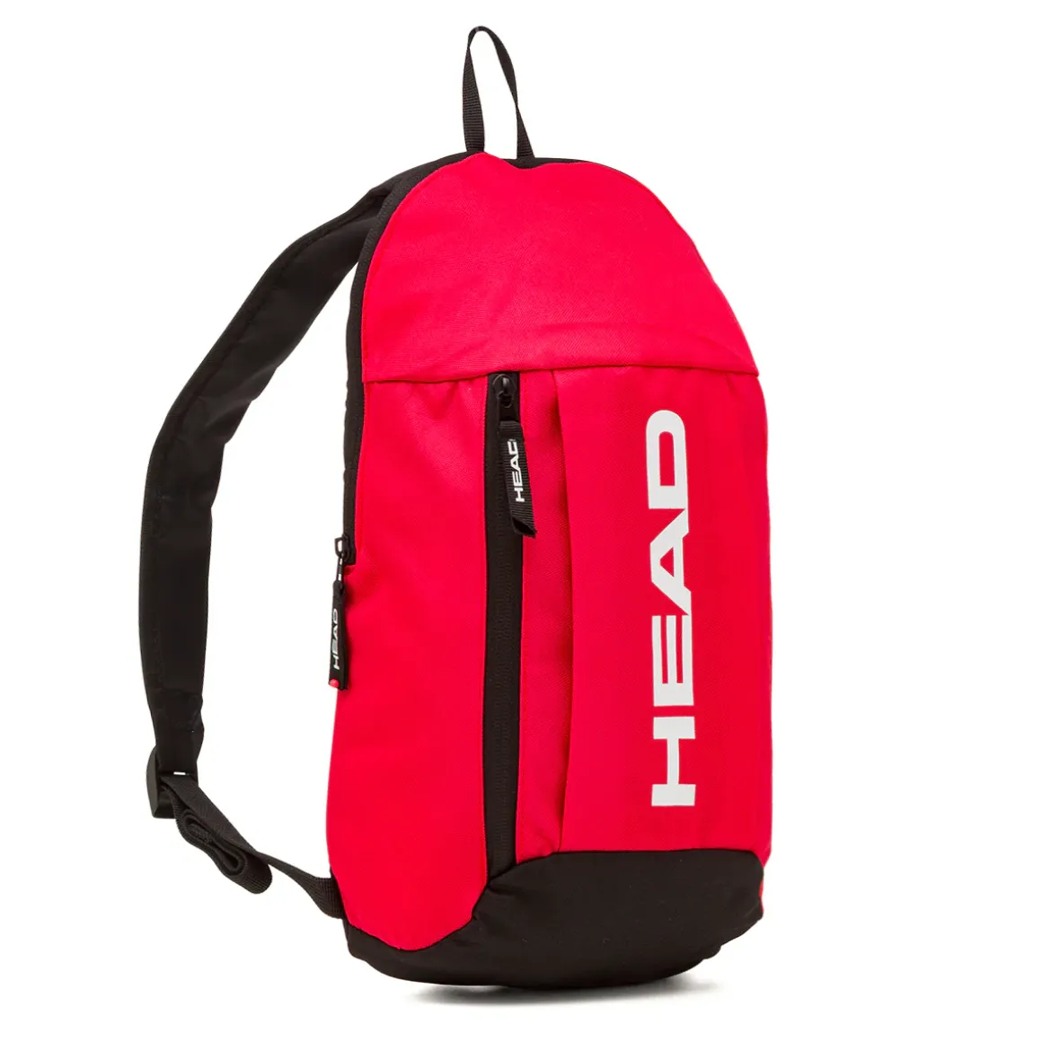 Zaino sportivo Unisex rosso e nero con tasca e logo bianco Head