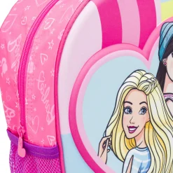 Zaino trolley Barbie Rosa con cuori e stampa da Bambina