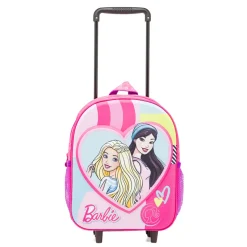 Zaino trolley Barbie Rosa con cuori e stampa da Bambina