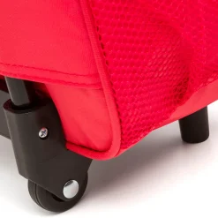Zaino trolley piccolo da scuola rosso e rosa con stampa Hello Kitty