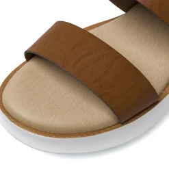 Zeppe comfort marroni da Donna bicolore con borchie P Soft