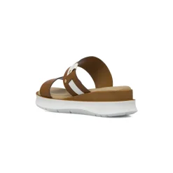 Zeppe comfort marroni da Donna bicolore con borchie P Soft