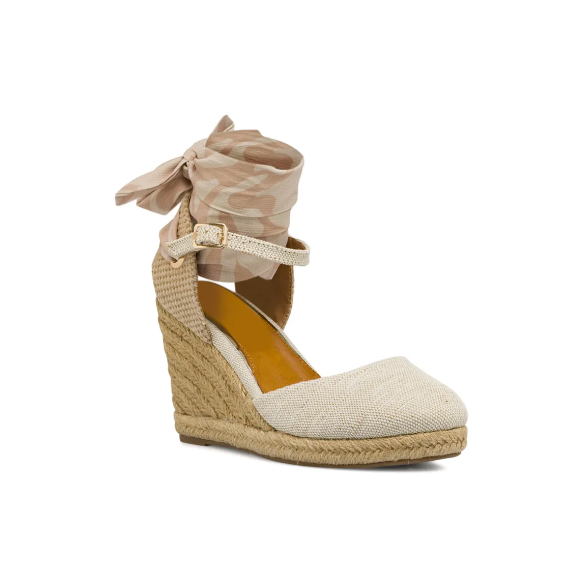 Zeppe grigie da Donna con nastro foulard e tacco 9.5 cm Jeep Spirit